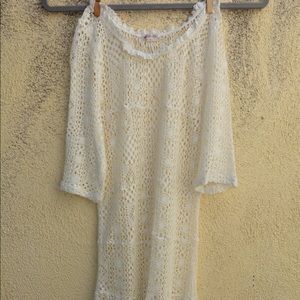 🟣Free People Intimately crocheted clingy dress